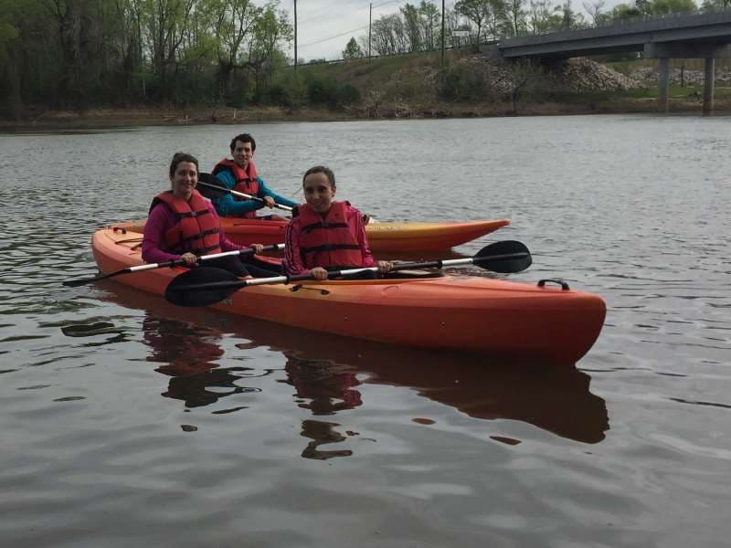 rental kayak on cape fear river in lillington, NC