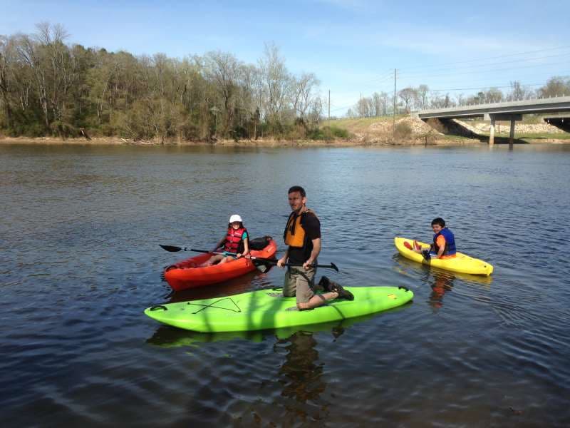 paddle board rental and kayak rental on cape fear river in lillington, NC